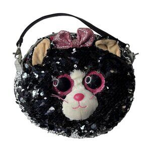 TY Beanie Babies Boos Flippables Kiki the Cat 9" Fashion Sequin Purse for Kids
